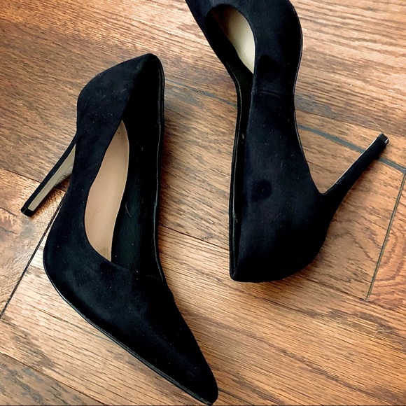ASOS Black Suede Pointy Toe Heels - Picture 4 of 9
